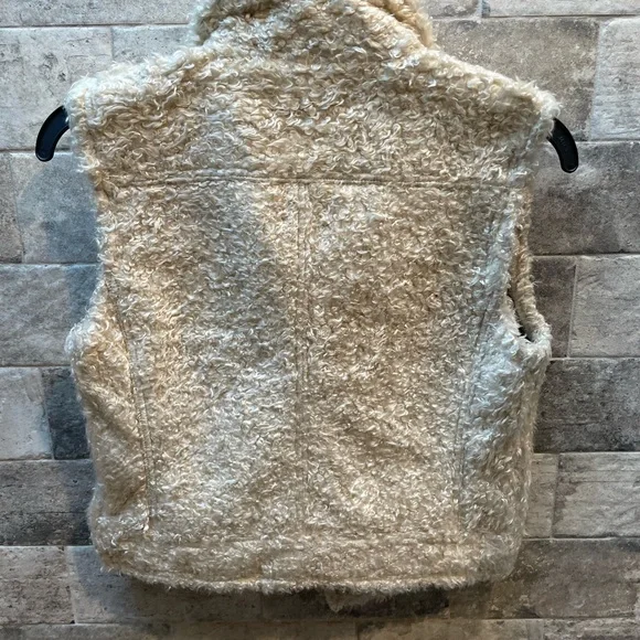 ❤️  GAP CREAM WOOL SHERPA VEST SIZE XS - Picture 2 of 5